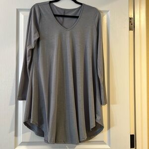 Long Sleeve Grey Tunic dress Size M